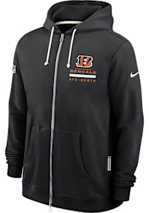 Nike Cincinnati Bengals Mens Black Sideline Long Sleeve Full Zip Jacket