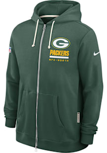 Nike Green Bay Packers Mens Green Sideline Long Sleeve Full Zip Jacket