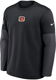 Nike Cincinnati Bengals Mens Black Sideline Long Sleeve Sweatshirt