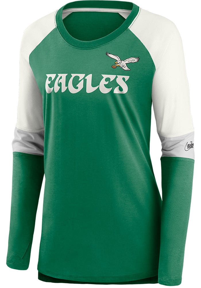 DeVonta Smith Philadelphia Eagles Women's Green Name & Number Logo Slim Fit  T-Shirt 