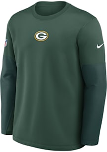 Nike Green Bay Packers Mens Green Sideline Long Sleeve Sweatshirt