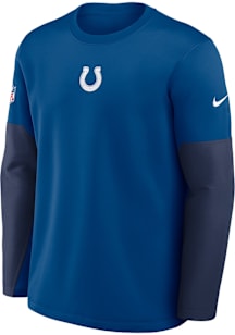 Nike Indianapolis Colts Mens Blue Sideline Long Sleeve Sweatshirt