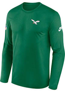 Nike Philadelphia Eagles Kelly Green Sideline Long Sleeve T-Shirt