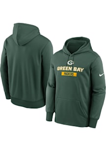 Nike Green Bay Packers Mens Green Therma Hood