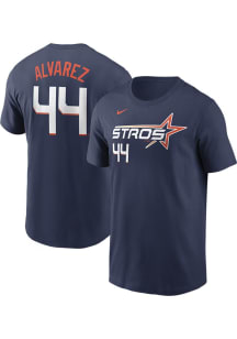 Yordan Alvarez Houston Astros Navy Blue City Connect Short Sleeve Player T Shirt