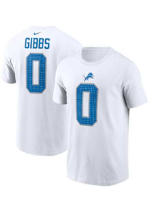 Jahmyr Gibbs Detroit Lions White Road Short Sleeve Player T Shirt