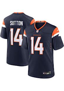 Courtland Sutton  Nike Denver Broncos Navy Blue Alt Game Football Jersey