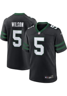 Garrett Wilson  Nike New York Jets Black Alt Game Football Jersey