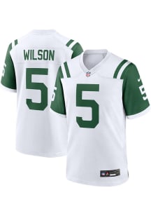 Garrett Wilson  Nike New York Jets White Alt Game Football Jersey
