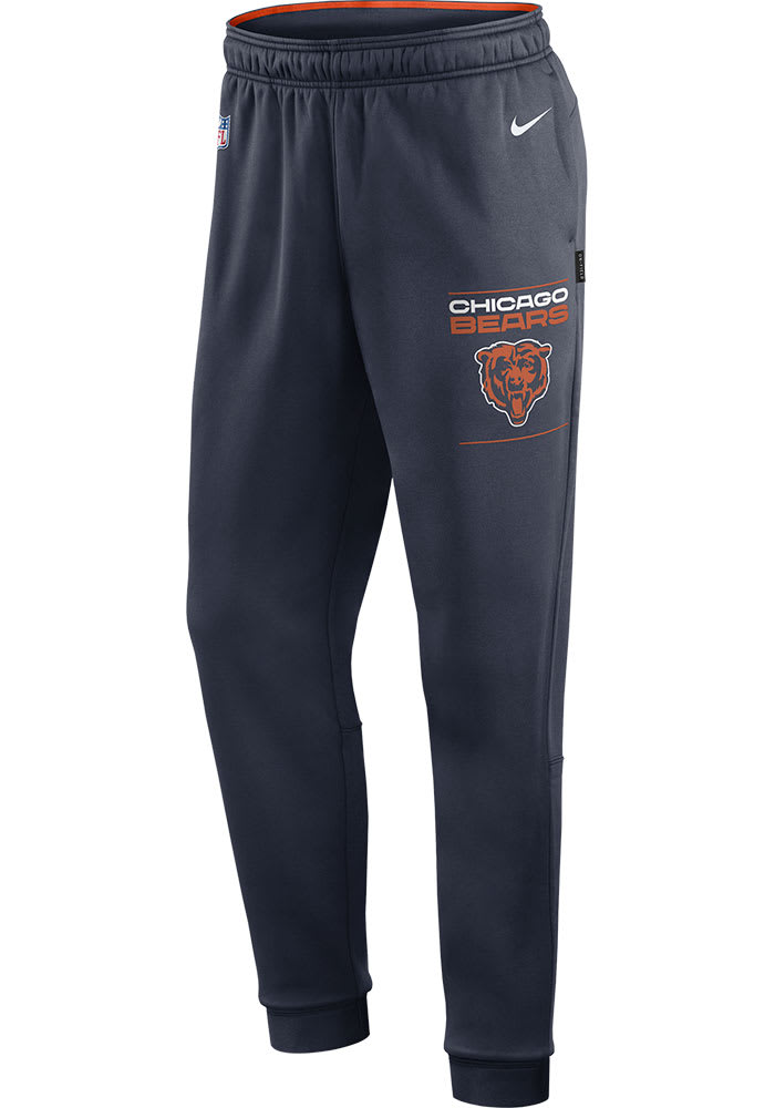 Nike Chicago Bears Mens Navy Blue Therma Pants