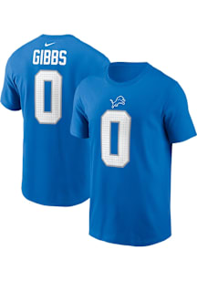 Jahmyr Gibbs Detroit Lions Blue Home Short Sleeve Player T Shirt