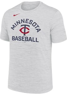 Nike Minnesota Twins White Team City Velocity Short Sleeve T Shirt
