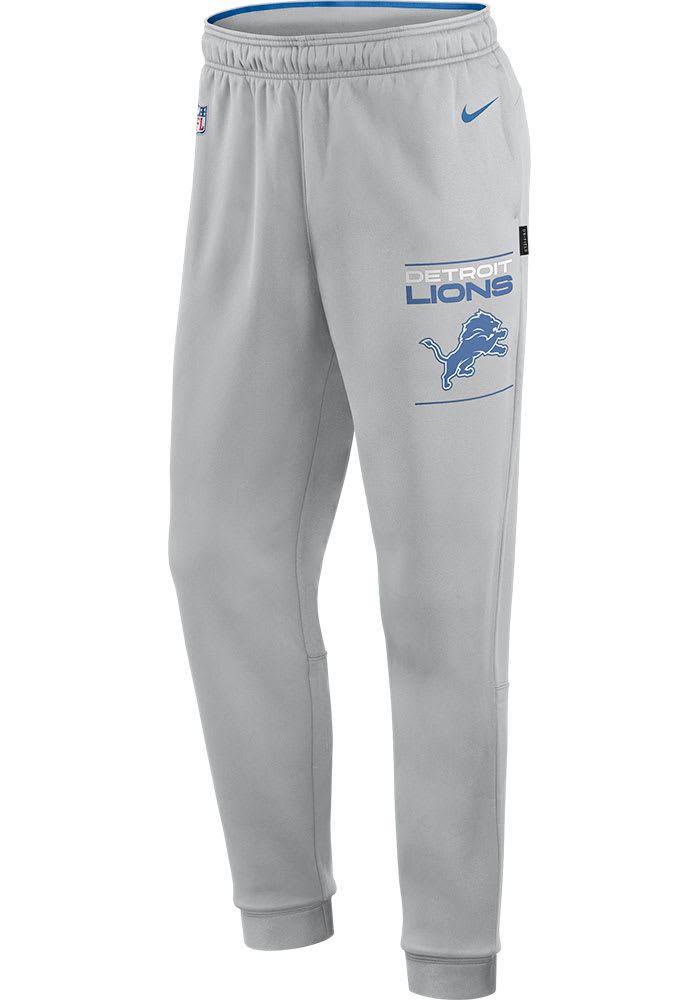 Nike Detroit Lions Mens Grey Therma Pants