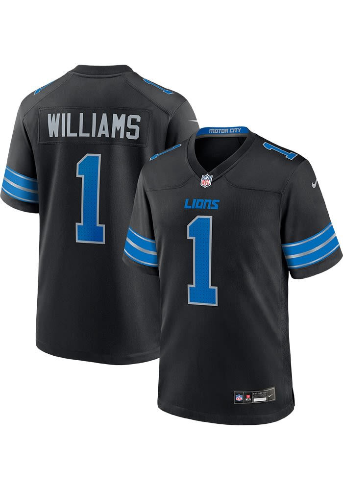 Jameson Williams Detroit Lions BLACK Alt Jersey - 173227651