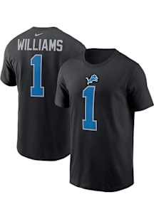 Jameson Williams Detroit Lions Black Alt Short Sleeve Player T Shirt