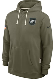 Nike Philadelphia Eagles Mens Olive Salute to Service Long Sleeve Hoodie