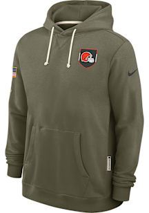 Nike Cleveland Browns Mens Green Salute to Service Long Sleeve Hoodie
