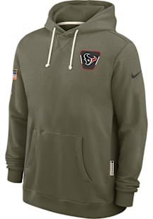 Nike Houston Texans Mens Green Salute to Service Long Sleeve Hoodie