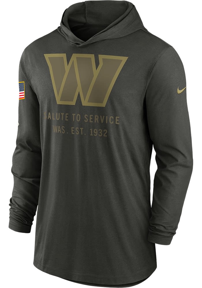 Nike Washington Commanders Mens GREEN Salute to Service