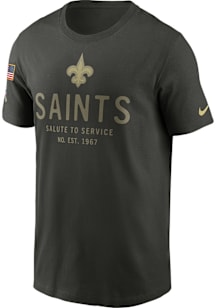 Nike New Orleans Saints Green Salute to Service Short Sleeve T Shirt
