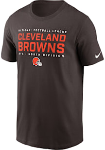 Nike Cleveland Browns Brown Divison Essential Short Sleeve T Shirt