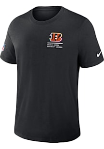 Nike Cincinnati Bengals Black Crucial Catch Short Sleeve Fashion T Shirt