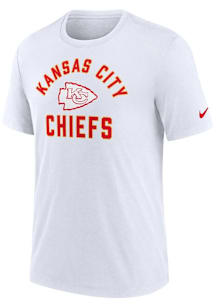 Nike Kansas City Chiefs White Rewind Triblend Short Sleeve Fashion T Shirt