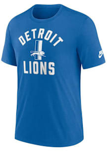 Nike Detroit Lions Blue Rewind Triblend Short Sleeve Fashion T Shirt