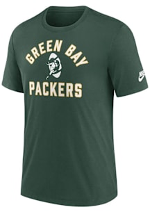 Nike Green Bay Packers Green Rewind Triblend Short Sleeve Fashion T Shirt