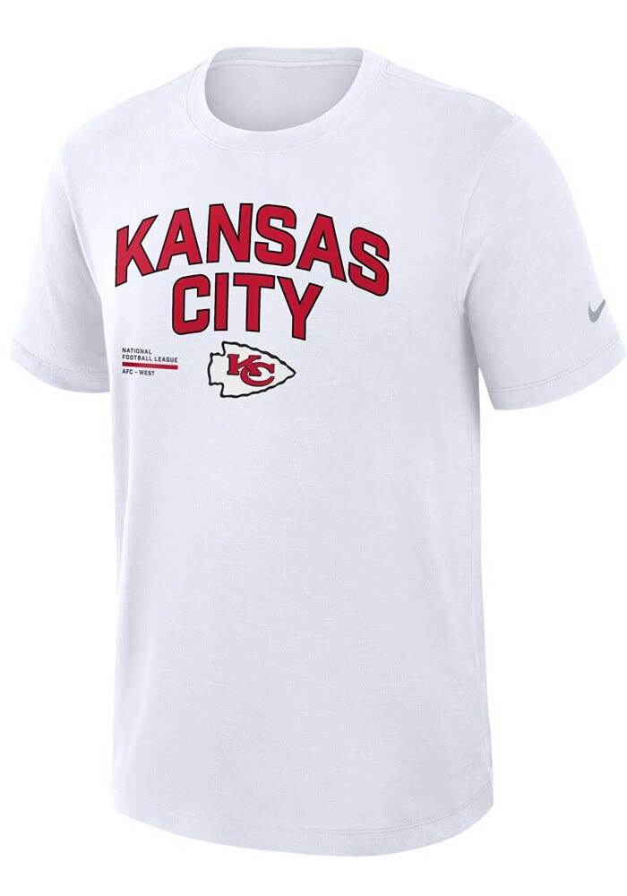 Nike Kansas City Chiefs White Primetime Slub Short Sleeve