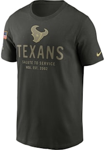 Nike Houston Texans Green Salute to Service Short Sleeve T Shirt