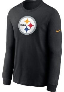 Nike Pittsburgh Steelers Black Logo Long Sleeve T Shirt