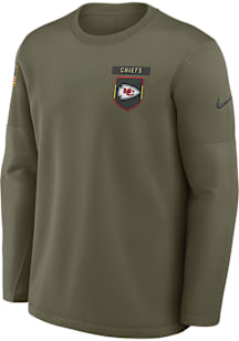 Nike Kansas City Chiefs Mens Green Salute to Service Long Sleeve Sweatshirt