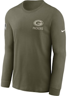 Nike Green Bay Packers Green Salute to Service Long Sleeve T Shirt