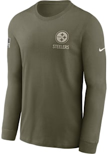 Nike Pittsburgh Steelers Green Salute to Service Long Sleeve T Shirt