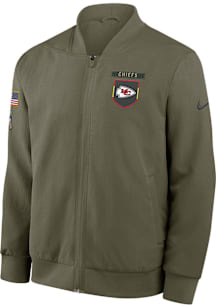 Nike Kansas City Chiefs Mens Green Salute to Service Medium Weight Jacket