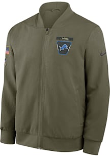 Nike Detroit Lions Mens Green Salute to Service Medium Weight Jacket