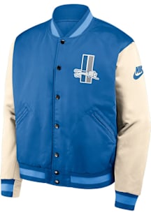 Nike Detroit Lions Mens Blue Rewind Legacy Medium Weight Jacket