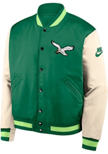 Nike Philadelphia Eagles Mens Kelly Green Rewind Legacy Medium Weight Jacket