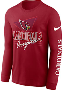 Nike Arizona Cardinals Red Rewind Long Sleeve T Shirt