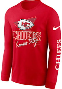 Nike Kansas City Chiefs Red Rewind Long Sleeve T Shirt