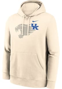 Nike Kentucky Wildcats Mens Natural Club Fleece Long Sleeve Hoodie