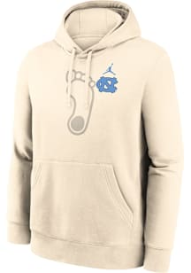 Nike North Carolina Tar Heels Mens Natural Club Fleece Long Sleeve Hoodie
