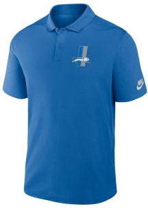 Nike Detroit Lions Mens Blue Rewind Victory Short Sleeve Polo