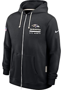 Nike Baltimore Ravens Mens Black Sideline Long Sleeve Full Zip Jacket