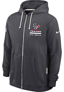 Nike Houston Texans Mens Anthracite Sideline Long Sleeve Full Zip Jacket