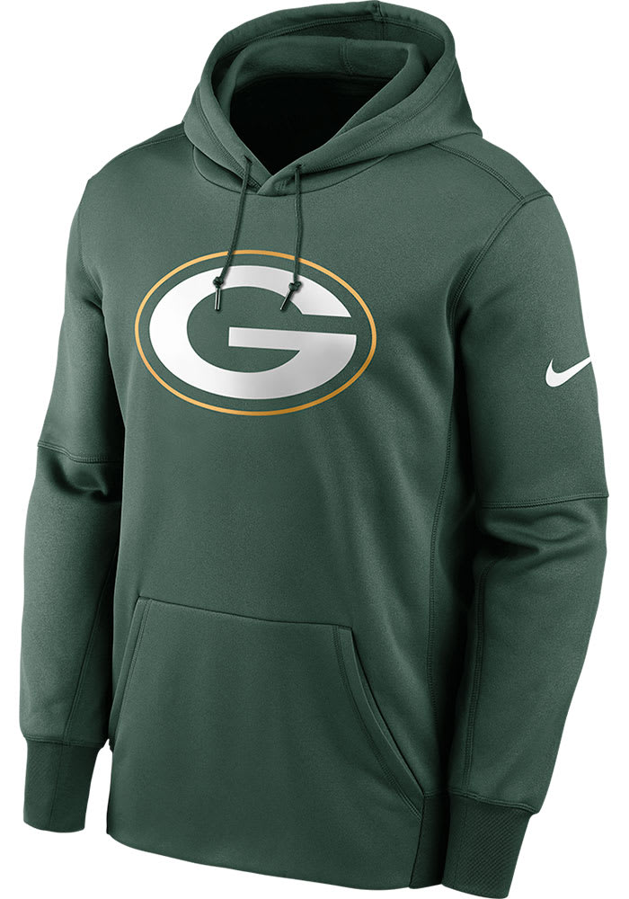 Men's Nike Green Bay Packers Prime Logo Therma Hoodie, Size: Medium