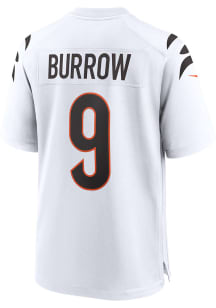 Joe Burrow  Nike Cincinnati Bengals White Road Game Football Jersey