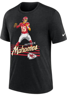 Patrick Mahomes Kansas City Chiefs Black Player Action Short Sleeve Fashion Player T Shirt