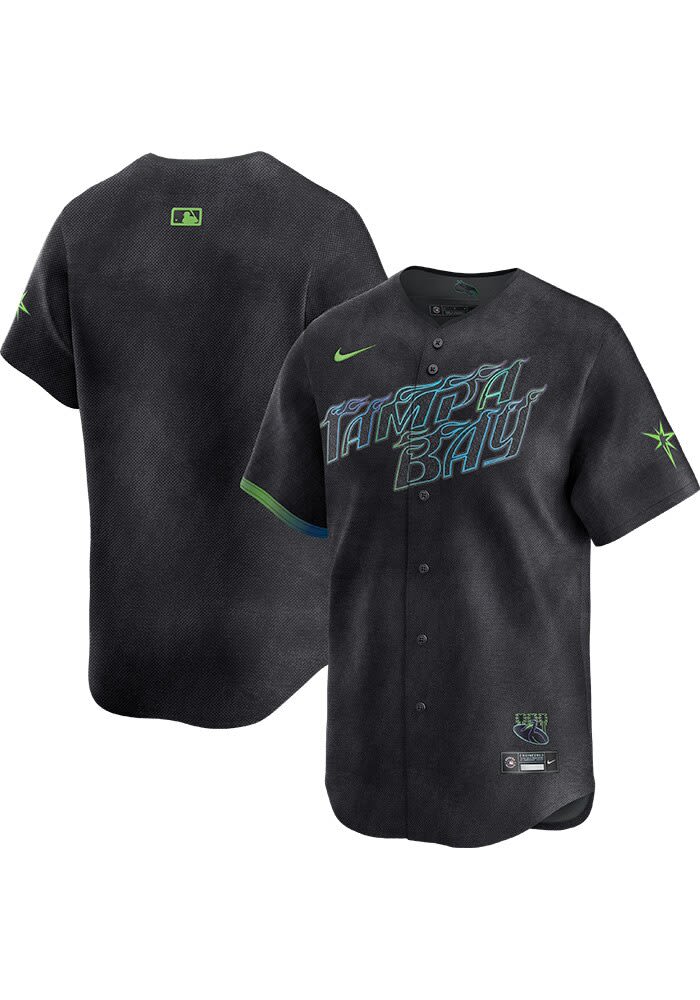 Nike Tampa Bay Rays Mens BLACK City Connect Limited Baseball